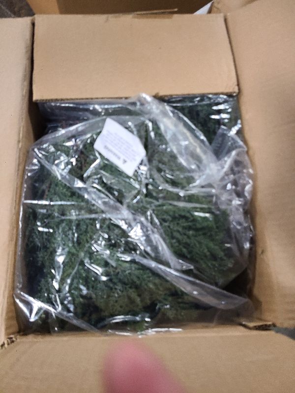 Photo 1 of 23.6" Artificial Cypress Topiary Outdoor Plants with Spike, 2 Pack Faux Cedar Bushes UV Resistant Fake Shrubs for Front Porch Décor (Cedar Topiary Ball Trees)