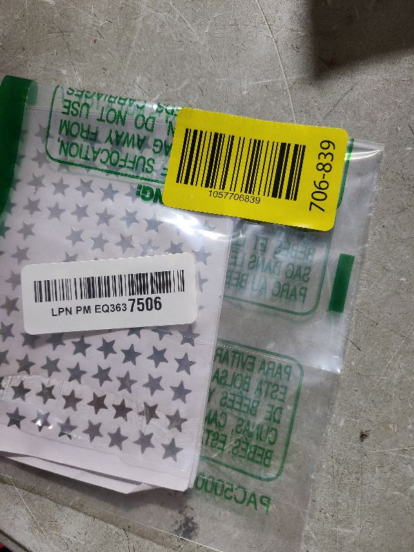 Photo 1 of 1080 Pack 10 Sheets Tiny Silver Star Stickers, 0.3" Diameter Reward Stickers for Kids, Children, Face, Reward Chart (Silver)