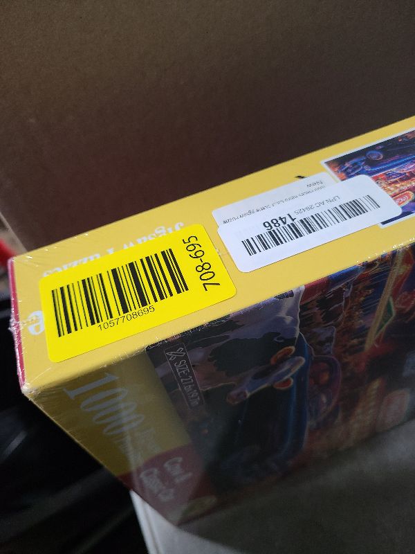 Photo 1 of 1000 Piece Puzzle for Adults, Lively Country Night Jigsaw Puzzle, Farm Animals and Classic Cars Scene, Challenging Scenic Puzzle 1000 Pieces, Gift for Adults Kids Seniors, 28×20 in