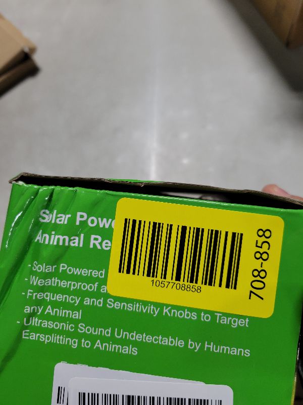 Photo 1 of 2025 Upgraded Solar Ultrasonic Animal Repeller Outdoor Cat Repellent Deer Repellent Devices with USB Charge, Animal Deterrent Device for Rabbit Raccoon Dog Squirrel Rodent Skunk for Yard Garden,2 Pcs