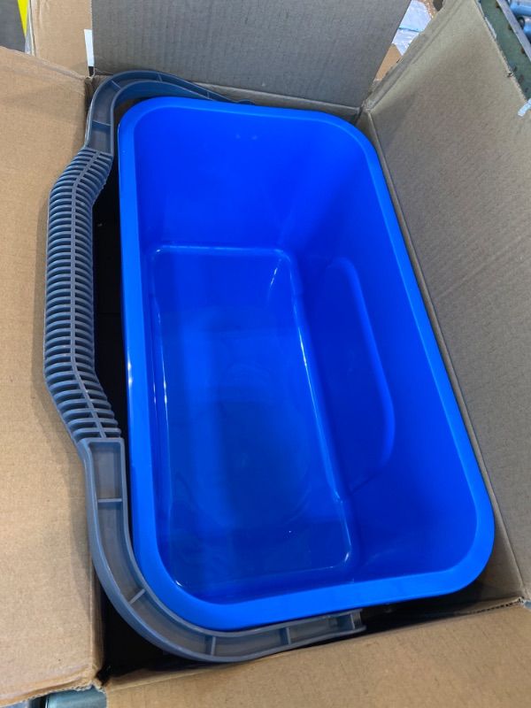 Photo 1 of ***MISSING PARTS*** ***READ CLERK NOTES*** Window Cleaning Kit with Storage Bucket, Window Squeegee with 4.13ft Extension Pole, Scrubber, Spray Bottle,Duster Cloth, Squeegee with Rotating Head, Professional Window Cleaning Tools