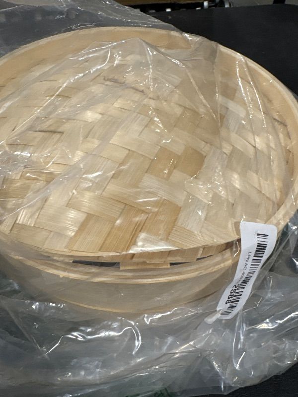 Photo 1 of **DAMAGED**LOOK AT PHOTOS**
Joyce Chen 2-Tier Bamboo Steamer Baskets, 10-Inch