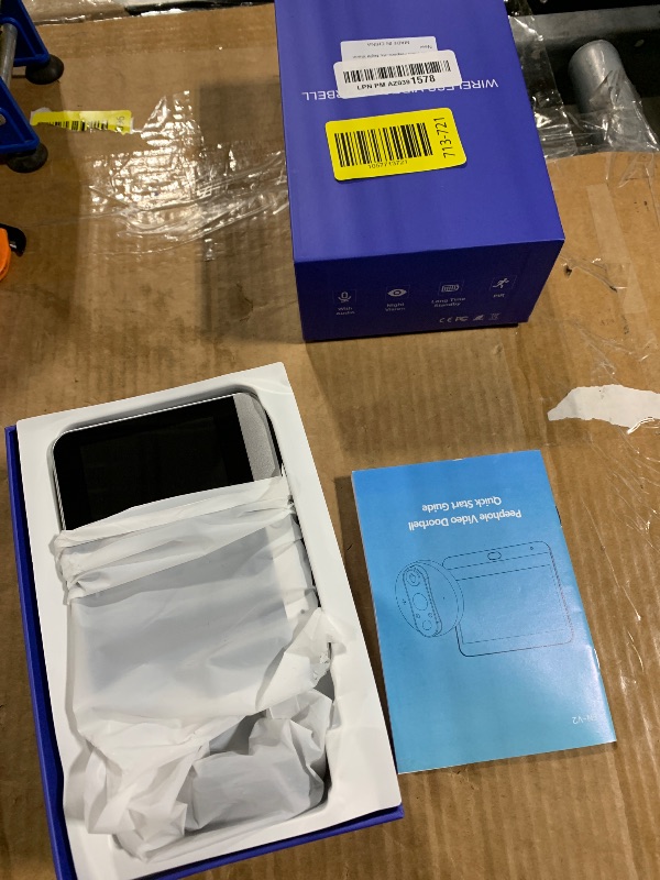 Photo 1 of ** missing hardware and instructions***
Bextgoo 2K Video Peephole Doorbell Camera with 64GB Memory Card, Door Peephole Video Doorbell with 4.3" Color Monitor, 8000mAh Battery, 170° Wide View, Smart Detection Alerts, Night Vision