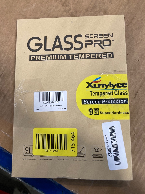 Photo 1 of ****BOTH PROTECTORSD ARE PERFECTLY FINE*** XunyLyee Screen Protector for 8 Kids Pro/ 8 Kids Tablet Tempered Glass, 9H Hardness, 2 Pack