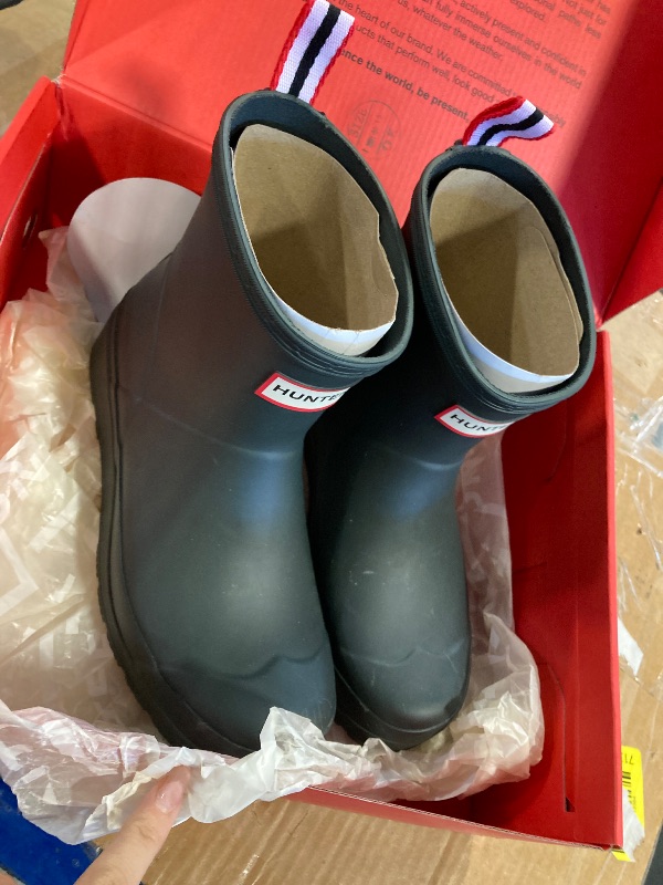 Photo 1 of ***IN GOOD CONDITIONS JUST DIRTY****Hunter Women's Play Short Rain Boot, Arctic Moss, 7