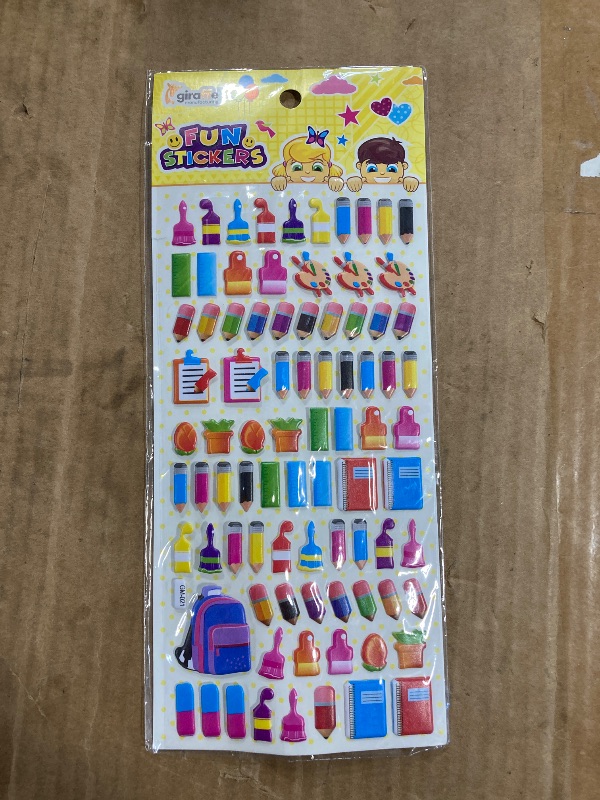 Photo 1 of ****REFERENCE PICTURE****Giraffe Manufacturing 3D Puffy Stickers for Kids – 90PCS Assorted Cute Car Stickers - Classroom Must Haves Reward Teacher Supplies, Scrapbooking, DIY Crafts, Party Favors & Gifts