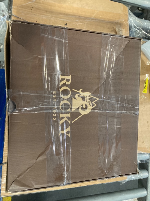 Photo 1 of ****IN GOOD CONDITIONS, JUST DIRTY***** ROCKY Blizzard Stalker Steel Toe Waterproof 1200G Insulated Work Boot, Brown, Size 10(MEN)