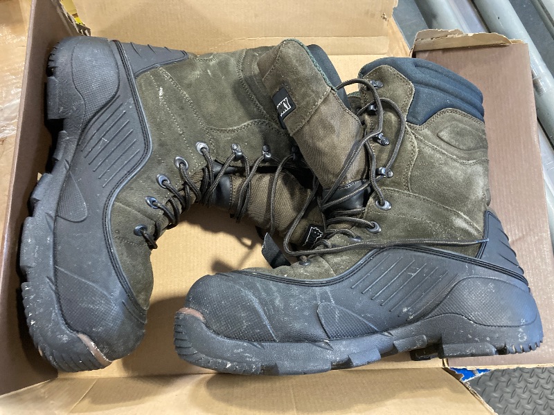 Photo 1 of ****IN GOOD CONDITIONS, JUST DIRTY***** ROCKY Blizzard Stalker Steel Toe Waterproof 1200G Insulated Work Boot, Brown, Size 10(MEN)