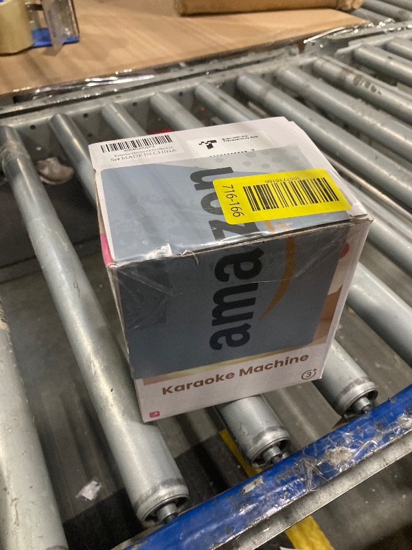 Photo 1 of ***Missing one mic****Mini Karaoke Machine, Portable Bluetooth Karaoke Speaker with 2 Wireless Microphones and Party Lights for Kids and Adults, Birthday Gifts for Girls Boys Family Home Party