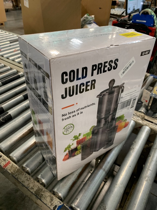Photo 1 of ****SEALED****** Juicer Machines with 5.4" Large Feed Chute, 400W Cold Press Juicer for Whole Vegetables and Fruits, Slow Masticating juicer Easy to Clean Juice Extractor Machine High Juice Yield(Titanium Gray)