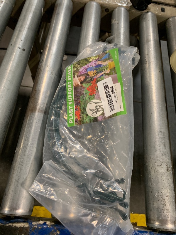 Photo 1 of ***STAKES MISSING***EWPJDK Plant Supports Stakes 6PCS, Half Round Metal Garden Stakes Plant Support For Peony Cages and Supports,Green Plant Support Ring Border for Outdoor Indoor Plants, Hydrangea (10" W x 16" H, 6 PCS)