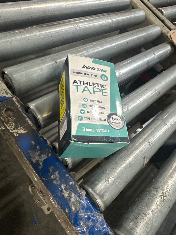 Photo 1 of (3 Pack) White Athletic Sports Tape, Very Strong Easy Tear No Sticky Residue Tape for Athlete & Sport Trainers & First Aid Injury Wrap,Suitable for Bats,Tennis,Gymnastics & Boxing?1.5in X 35ft?