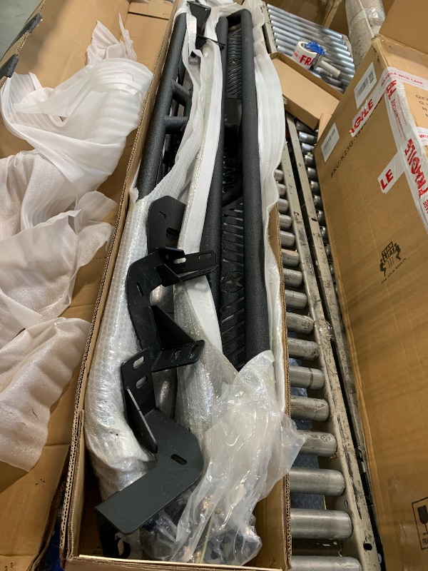 Photo 1 of ** USED** VEVOR Running Boards Compatible with 2009-2018 Dodge Ram 1500 Crew Cab, 2010-2025 Dodge Ram 2500 3500 Crew Cab,6 Inches Side Steps, Wide Non-Slip Black Carbon Steel Nerf Bars, 550 lbs Load Capacity