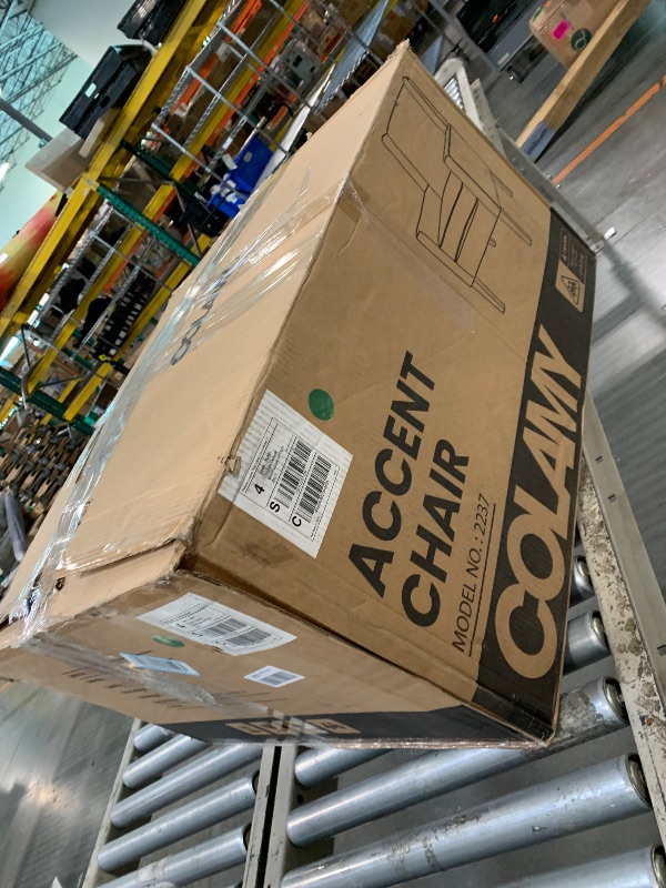 Photo 1 of ** USED** COLAMY Modern Wingback Living Room Chair Set of 2, Upholstered Fabric Accent Armchair, Single Sofa Chair with Lounge Seat and Wood Legs for Bedroom/Office/Reading Spaces, Green