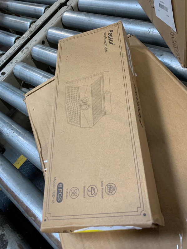 Photo 1 of [6 Packs] Solar Lights Outdoor Motion Sensor Solar Security Lights Waterproof with 3 Lighting Modes Solar Powered Wall Lights Outside for Garden Fence Yard Deck