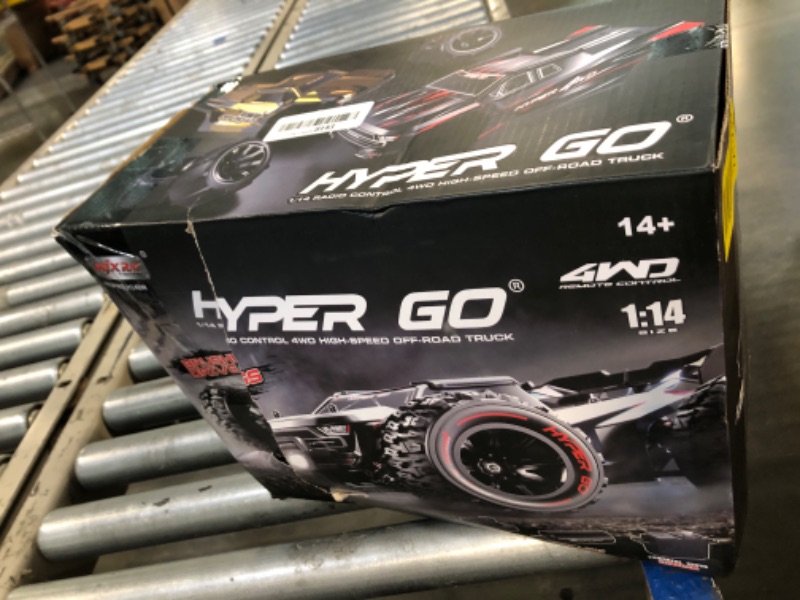 Photo 1 of **Broken**HYPER GO H14BM V3 1/14 Brushless RC Cars for Adults Fast 50 mph, RC Trucks 4X4 Offroad Waterproof, Electric Powered High Speed RC Car, Fast Extreme RC Truggy with 3S Battery for Snow Sand