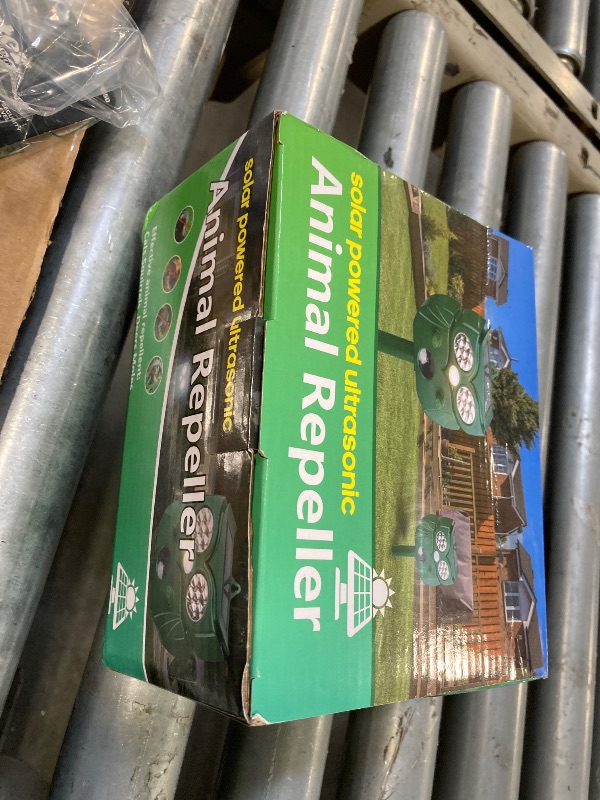 Photo 1 of [2025 Upgrade] Solar Animal Repellent Outdoor for Deer Squirrel Mole Rabbit Cat Skunk Bird Raccoon Dog, Waterproof Ultrasonic Pest Repeller with Motion Detector and LED for Yard Lawns Garden 1 Pack