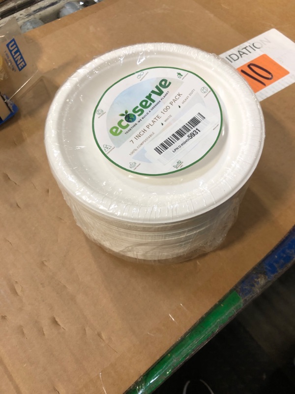 Photo 1 of *Factory Sealed*
ECOSERVE Eco Bio-degradable Disposable Paper Plates (White, 7)