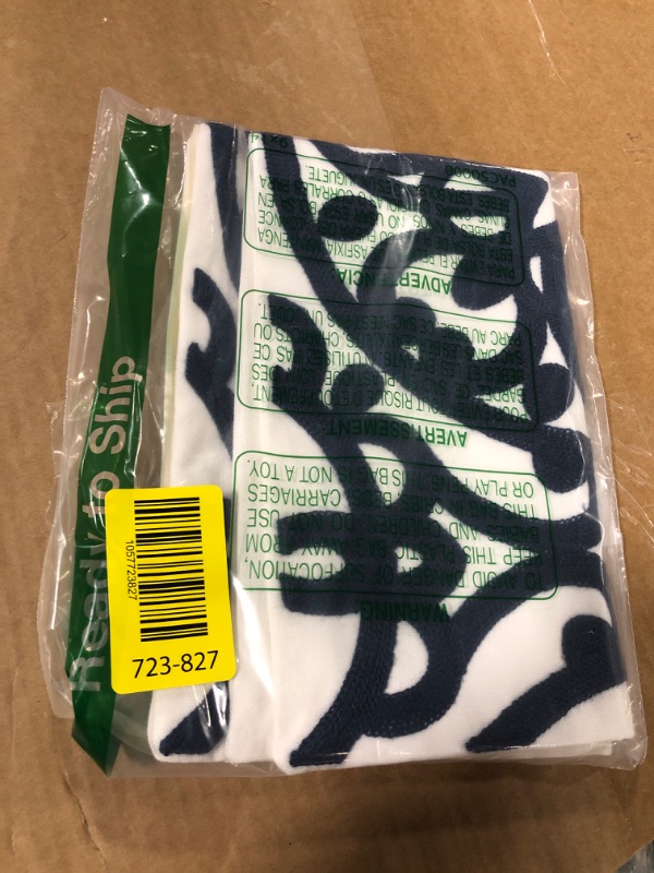 Photo 1 of **1 PC**Alysheer Embroidered Lumbar Decorative Throw Pillow Covers 12"x 20" Set of 2, Classic Boho Mandala Embroidery Pattern Cotton Rectangular Cushion Case for Sofa Couch Living Room Bedroom(Navy Blue)