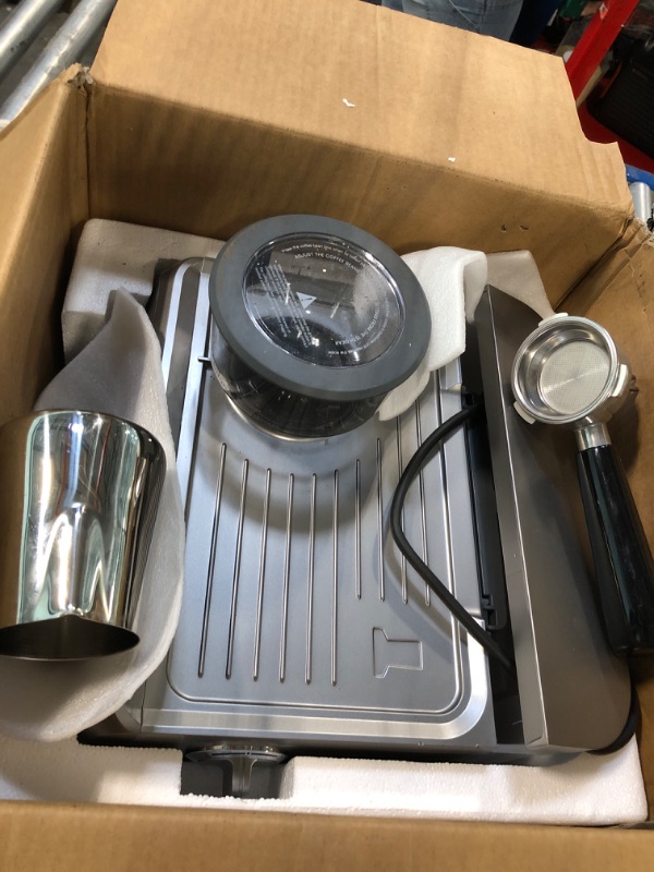 Photo 1 of (2025 Upgrade)20 Bar Espresso Machine with Grinder & Milk Frother Steam Wand, Tamping Tools, Expresso Coffee Machines 58mm Commercial Espresso Maker for Home or Café, Perfect for latte, Cappuccino