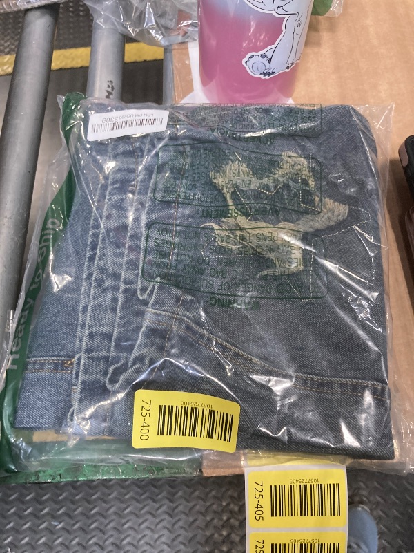 Photo 1 of ***CORRECT ITEM****YaYabroe 5-14 yrs Kids Girls Baggy Jeans Star Print Distressed Elastic Waist Loose Denim Wide Leg Y2K Pants (Blue, 12-13 Years)