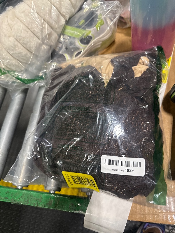 Photo 1 of  Dress Crochet Ruffle Sleeveless Backless Bodycon Long Dresses Solid Coffee Brown Large