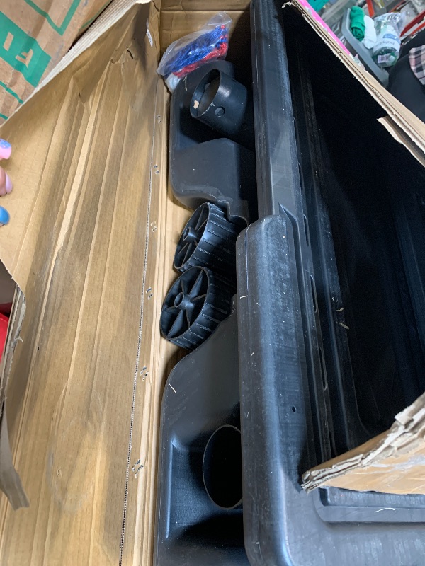 Photo 1 of ***similar item***used***  Yohood Basketball Hoop Outdoor Portable, 10ft Quickly Adjustable Basketball Goal System with 44 Inch PC Backboard & Wheels for Court/Backyard/Driveway