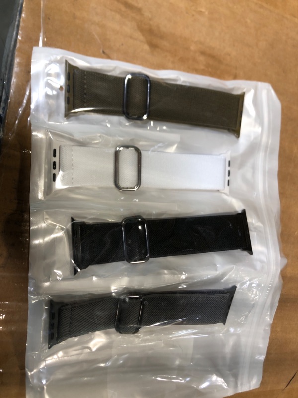 Photo 1 of ***1 missing*** Adorve Compatible with Apple Watch Bands Ultra 3/2/1 49mm 46mm 45mm 44mm 42mm 41mm 40mm 38mm Men Women, Soft Nylon Stretchy Braided Straps for iWatch Bands Series 11/10/9/8/7/6/5/4/3/2/1/SE/SE2/SE3