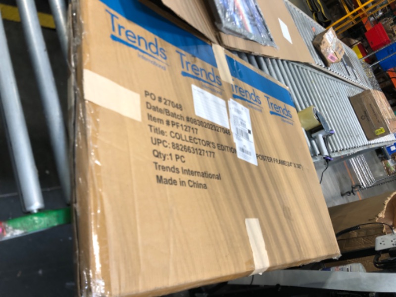 Photo 1 of ***plastic is cracked on face of frame***Trends International Poster Frame, 24" x 36", Black