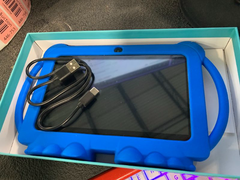 Photo 1 of *USED*
PEICHENG Kids Tablet 7 inch Android 12.0 for Toddler, 4GB RAM 32GB ROM Bluetooth IPS Screen Parental Control Dual Camera Shockproof Case for Educational Games, (Blue)