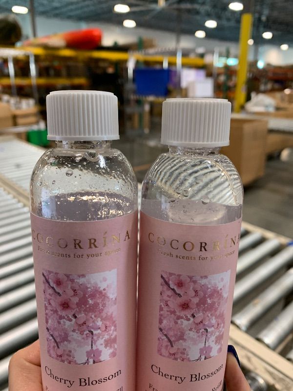 Photo 1 of ***SOME WAS  USED**COCORRÍNA Reed Diffuser Refill - Cherry Blossom 6.7 oz / 2 Packs Reed Diffuser Oil Refill