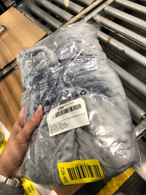 Photo 1 of ***MISSING PART*** FIEMOL Fleece Baby Sleep Sack 18-24 Months, 1.5 TOG Cotton Baby Wearable Blanket With Soft Plush Dots, 2 Pack Newborn and Infant Warm Sleeping Sack with 2-Way Zipper Blue&Grey