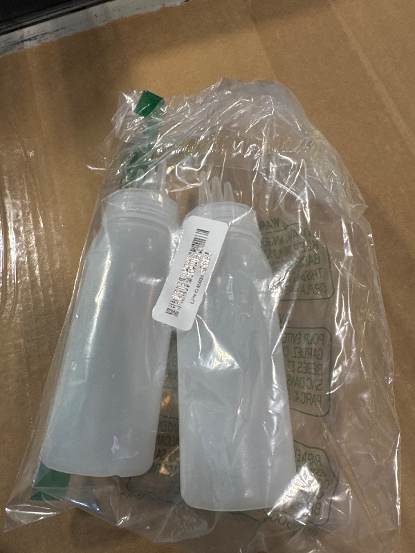 Photo 1 of ****ONLY TWO***Werduoland 3 Hole Squeeze Bottles for Sauces Plastic Condiment Squeeze Bottles Ketchup Dispenser Salad Dressing Container Squirt Kitchen Squeeze Bottles for Oil BBQ Paint Pancake Art 2 Pcs 13oz/380ML