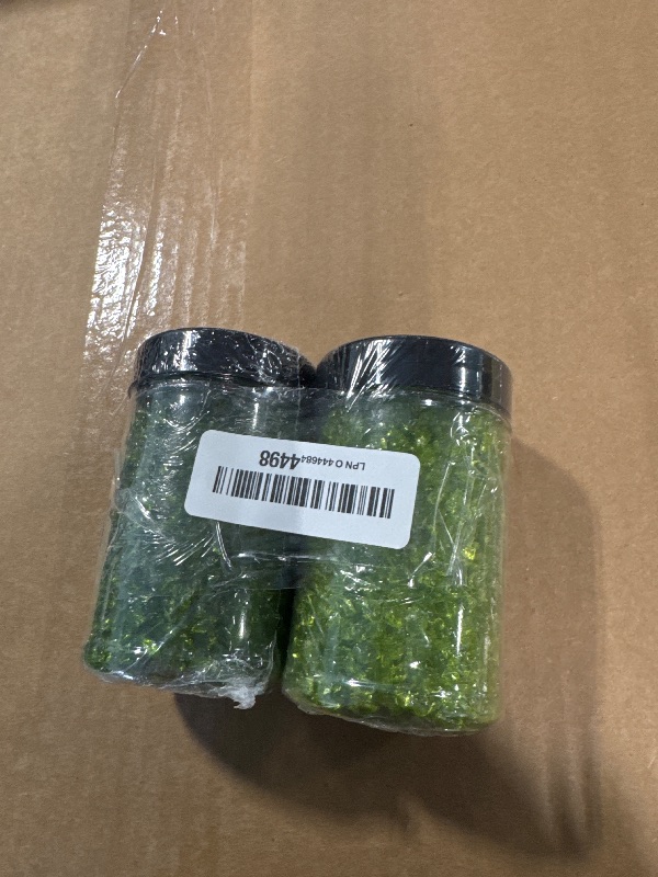 Photo 1 of ****ONLY TWO**** Syedra Crushed Glass for Resin Art,3-6mm Set of 2,Broken Glass Pieces for Crafts 2LB (Green)