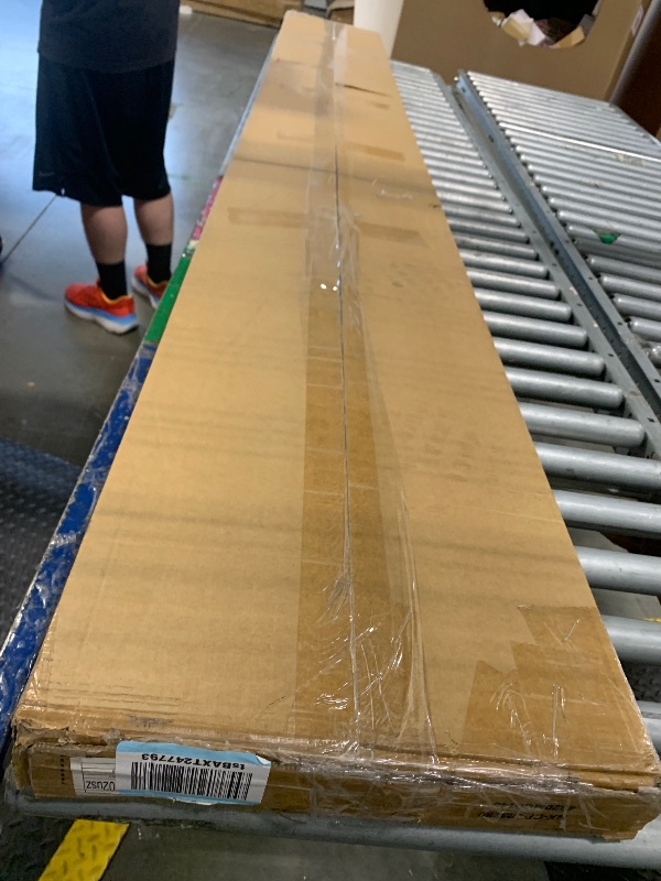 Photo 1 of ***SET OF FOUR BOXES, TOTAL OF 8 PANELS*** Art3d 2-Pack 108" x 12" Acoustic Wood Panels for Wall, Soundproof Wood Slat Panel for Wall and Ceiling, 3D Fluted Sound Absorbing Paneling for Interior Wall Decor, Living Room, Bedroom - Walnut