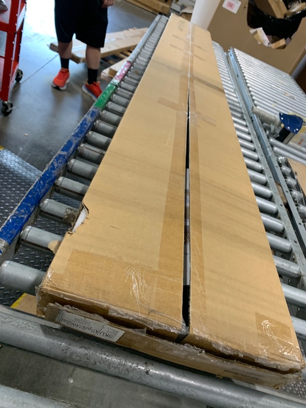 Photo 1 of ***SET OF FOUR BOXES, TOTAL OF 8 PANELS*** Art3d 2-Pack 108" x 12" Acoustic Wood Panels for Wall, Soundproof Wood Slat Panel for Wall and Ceiling, 3D Fluted Sound Absorbing Paneling for Interior Wall Decor, Living Room, Bedroom - Walnut