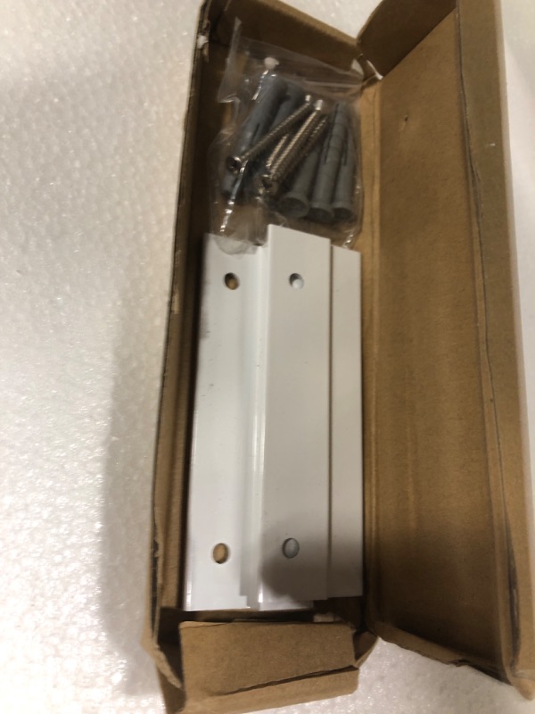 Photo 1 of ** some glue on frame coming off** JISOSO White Bathroom Mirror 55x30 Inch, White Metal Framed Bathroom Mirror for Wall, Rounded Rectangle Matte Bathroom Vanity Mirror, Tempered Glass, Anti-Rust, Horizontal/Vertical