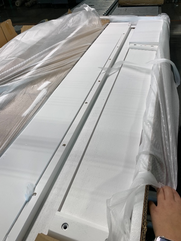 Photo 1 of ****WHITE******* Walker Edison EZ Assembly Traditional Wood Spindle Bed, Vintage Bed Frame, No Box Spring Required, Twin Bed Frame with Headboard, Twin Size,