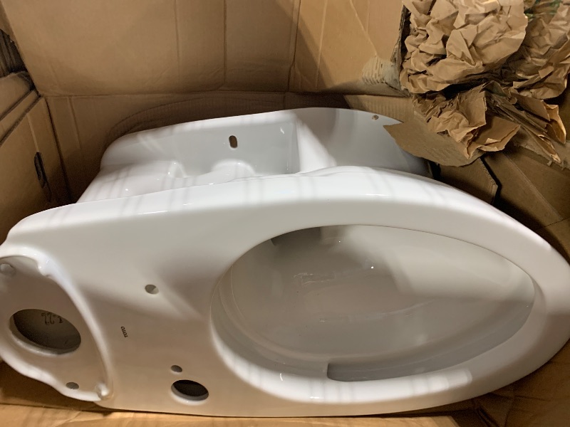Photo 1 of ****ONLY ONE PCS****** *****ONLY TOILET********** TOTO Drake Elongated 1.28 GPF TORNADO FLUSH Toilet with CEFIONTECT and SoftClose Seat, WASHLET+ Ready, Cotton White - MS776124CEG#01