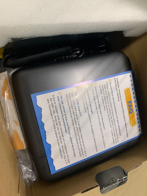 Photo 1 of [2000 ANSI/ Official-NetfIix/360°Stand] Outdoor Projector with WiFi and Bluetooth, Auto Focus, Auto Keystone 4K Projector Native 1080P Support 36W DoIby Audio Smart Proyector