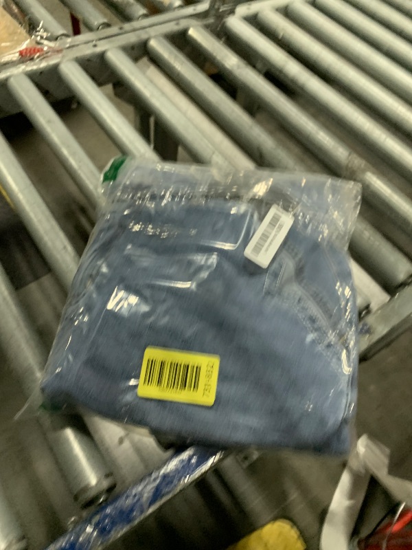 Photo 1 of ***ITEM CORRECT *****Flamingals Wide Leg Jeans for Women Mid Waist Baggy Stitch Decor Denim Washed Pants Without Belt Mid Blue 3XL