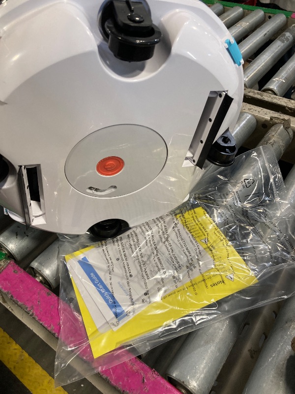 Photo 1 of (2025 Upgrade) Cordless Robotic Pool Cleaner, Lasts 75 Min, Automatic Vacuum for Above-Ground Pools up to 645 Sq.ft,Portable, Self-Parking,Light Blue