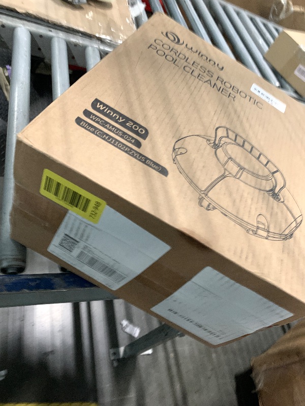 Photo 1 of (2025 Upgrade) Cordless Robotic Pool Cleaner, Lasts 75 Min, Automatic Vacuum for Above-Ground Pools up to 645 Sq.ft,Portable, Self-Parking,Light Blue