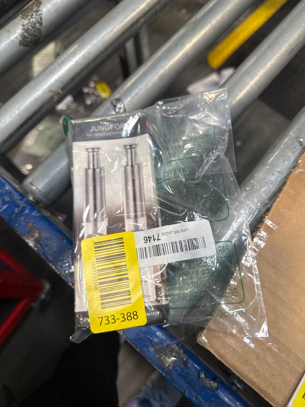 Photo 1 of [2 Pieces] Premium Stainless Steel Salt Grinder and Pepper Mill Set for Pepper Sea Salt Himalayan Salt and Spices with Thumb Button for One Hand Operation