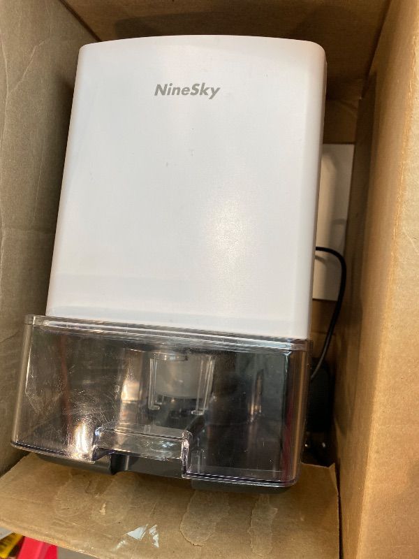 Photo 1 of *Untested*
NineSky Dehumidifier for Home, 30oz Water Tank,(300 sq.ft) Dehumidifiers for Bedroom, Bathroom, Basement with 7 Colorful Lights, Auto Shut Off(C1 White)
