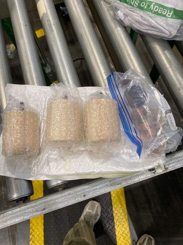 Photo 1 of **ONLY 3****Maricome 3 inch Unfinished Wooden Furniture Legs Set of 4 Predrilled M8 Bolt, Wood Replacement Feet with Mounting Nuts and Screws for Dresser Ottoman Cabinets Chair