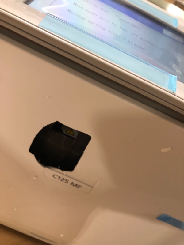 Photo 1 of ***It turns on, but it's unknown if it works. It has some broken parts, as shown in the pictures.****RICOH C125 MF Color Laser All-in-One Printer | 26ppm | Multifunction Copy Scan Fax | Secure Wireless | Touchscreen | WiFi, AirPrint, Mopria, Ethernet, USB