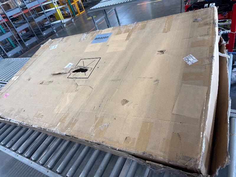 Photo 1 of *DAMAGED CHAIR LEG* Merax 6-Piece Solid Wood Dining Table Set, Modern Elegant 60" Rectangular with 4 High-Back Tufted Upholstered Chairs + 1 Bench for Kitchen Room, Espresso