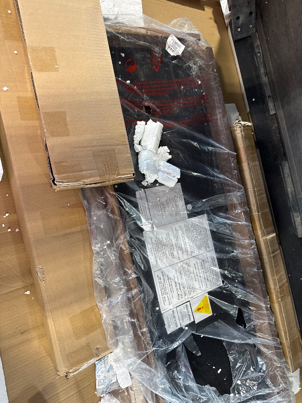 Photo 1 of *DAMAGED CHAIR LEG* Merax 6-Piece Solid Wood Dining Table Set, Modern Elegant 60" Rectangular with 4 High-Back Tufted Upholstered Chairs + 1 Bench for Kitchen Room, Espresso