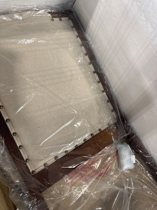 Photo 1 of *DAMAGED CHAIR LEG* Merax 6-Piece Solid Wood Dining Table Set, Modern Elegant 60" Rectangular with 4 High-Back Tufted Upholstered Chairs + 1 Bench for Kitchen Room, Espresso